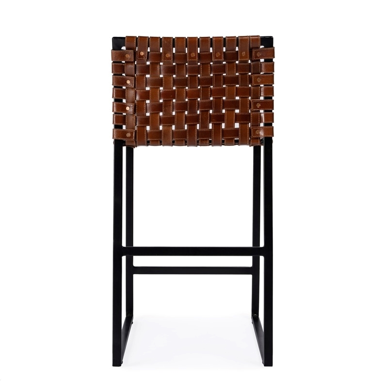 Beaumont Lane Metal Brown Counter Stool Rectangular 27