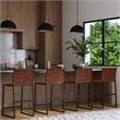 Beaumont Lane Metal Brown Counter Stool Rectangular 27
