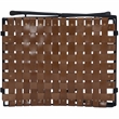 Beaumont Lane Rustic Industrial 17.5'' Transitional Metal/Leather Stool in Brown