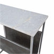 Beaumont Lane Metropolitan Living Marble and Leather Magazine Table in Beige