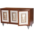 Beaumont Lane Leather Brown Sideboard Rectangular