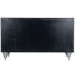 Beaumont Lane Leather Brown Sideboard Rectangular