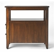 Beaumont Lane Poplar Hardwood Brown Chairside Table Rectangular