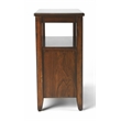 Beaumont Lane Poplar Hardwood Brown Chairside Table Rectangular