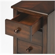 Beaumont Lane Classic Cherry Plantation 4-Drawer Chairside Chest in Brown