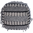 Beaumont Lane Metropolitan Living Square Pouffe in Gray