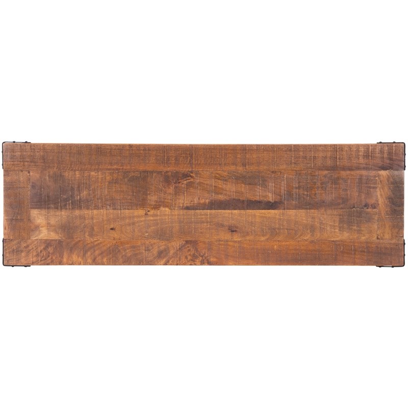 Beaumont Lane Mango Wood Beige Bench Rectangular Transitional 51
