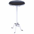 Beaumont Lane Metal Furniture Metal and Marble Chrome End Table in Silver