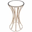 Beaumont Lane Metal Furniture Metal and Mirror End Table in Gold and Silver