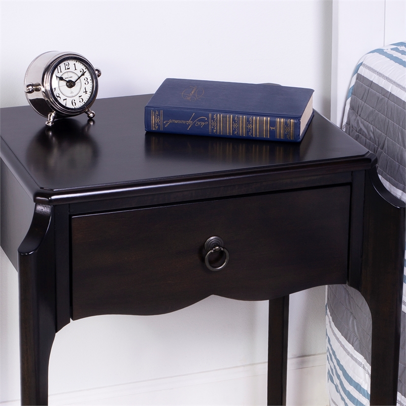 Beaumont Lane Metropolitan Living Nightstand in Dark Brown