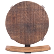 Beaumont Lane Rustic Lodge Wood and Metal Counter Stool in Beige