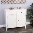Beaumont Lane Bayur Wood White Cabinet Rectangular 31
