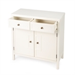 Beaumont Lane Bayur Wood White Cabinet Rectangular 31