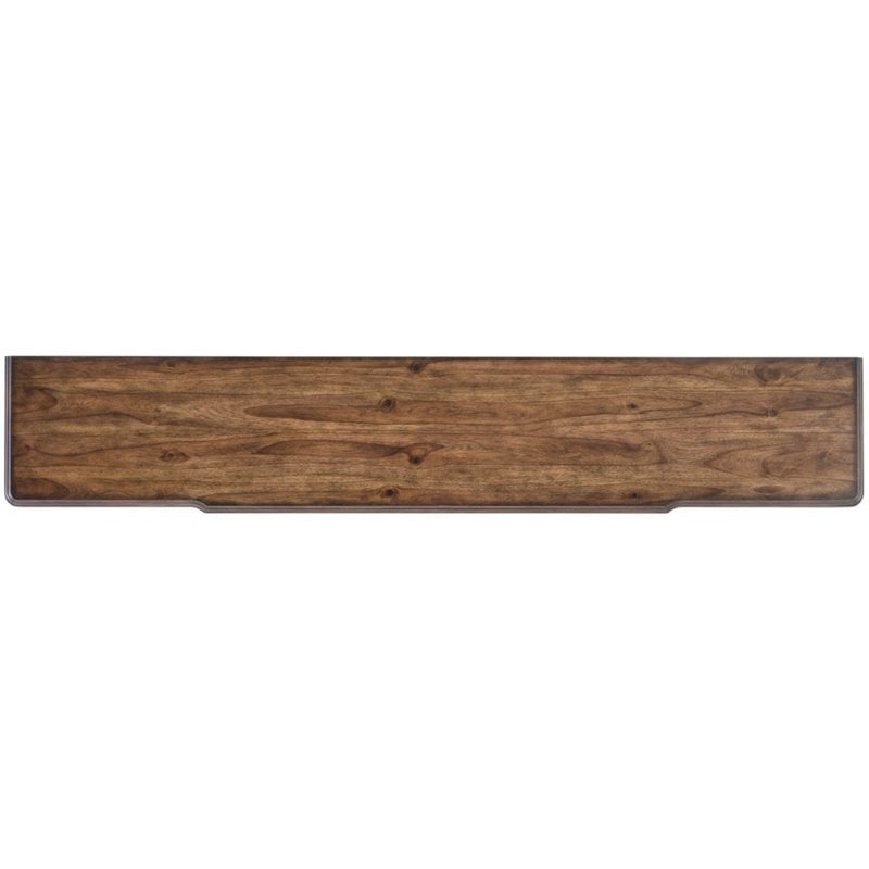 Beaumont Lane 2-Drawer Traditional Wood Console Table with Shelf in Brown
