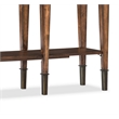Beaumont Lane 2-Drawer Traditional Wood Console Table with Shelf in Brown