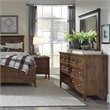 Beaumont Lane Relaxed Traditional Toasted Nutmeg 7 Drawer Dresser