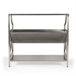 Beaumont Lane Silver Modern Library Bookcase