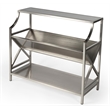 Beaumont Lane Silver Modern Library Bookcase