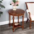 Beaumont Lane Ash Burl Lamp Table in Brown