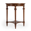 Beaumont Lane Ash Burl Lamp Table in Brown