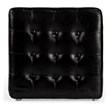 Beaumont Lane Leather Black Ottoman Cube 18