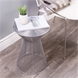 Beaumont Lane Modern Silver Metal End Table