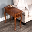 Beaumont Lane Ash Burl Brown Chairside Table Rectangular 11.5