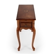 Beaumont Lane Ash Burl Brown Chairside Table Rectangular 11.5