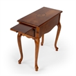 Beaumont Lane Ash Burl Brown Chairside Table Rectangular 11.5