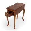 Beaumont Lane Ash Burl Brown Chairside Table Rectangular 11.5