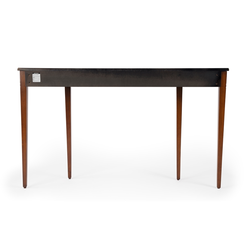 Beaumont Lane Ash Burl Console Table in Brown