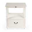 Beaumont Lane Marble Nightstand in White