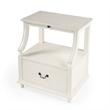 Beaumont Lane Marble Nightstand in White