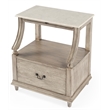 Beaumont Lane Marble Nightstand in Gray