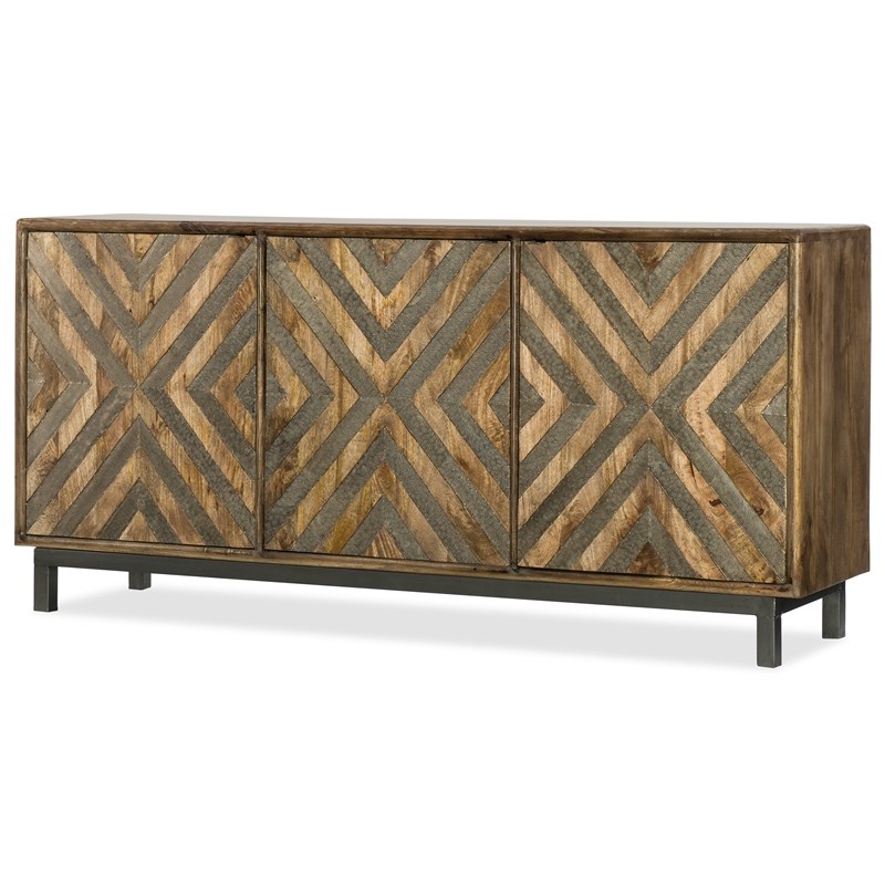 Beaumont Lane Modern Wood Entertainment Console for TVs up to 69