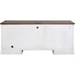 Beaumont Lane Rustic 3-Drawer Wood Computer Desk in Weathered White