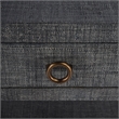 Beaumont Lane Hand-wrapped Woven Raffia Nightstand in Charcoal