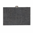 Beaumont Lane Hand-wrapped Woven Raffia Nightstand in Charcoal