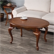 Beaumont Lane Traditional Oval Olive Ash 4 Legs Coffee Table