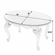 Beaumont Lane Traditional Oval Olive Ash 4 Legs Coffee Table