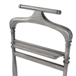 Beaumont Lane Traditional Wood Valet Stand in Powder Grey Finish