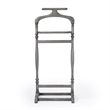 Beaumont Lane Traditional Wood Valet Stand in Powder Grey Finish