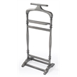 Beaumont Lane Traditional Wood Valet Stand in Powder Grey Finish