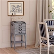 Beaumont Lane Traditional 4-Drawer Wood Chest in Powder Gray