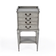 Beaumont Lane Traditional 4-Drawer Wood Chest in Powder Gray