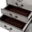 Beaumont Lane Traditional 4-Drawer Wood Chest in Powder Gray