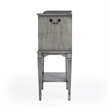 Beaumont Lane Traditional 4-Drawer Wood Chest in Powder Gray