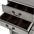 Beaumont Lane Traditional 4-Drawer Wood Chest in Powder Gray