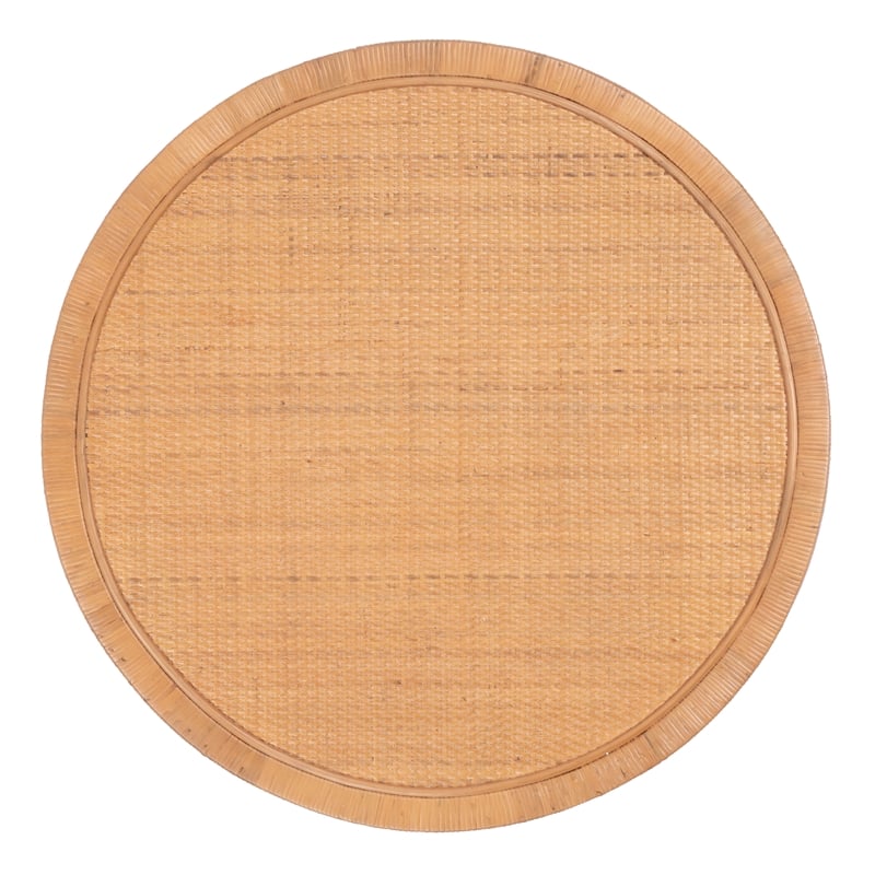 Beaumont Lane Coastal Rattan Round Coffee Table - Natural Rattan