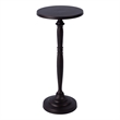 Beaumont Lane Traditional Outdoor Round Metal Pedestal Side Table - Bronze